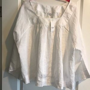 GAP Women’s White Linen Blouse XXL